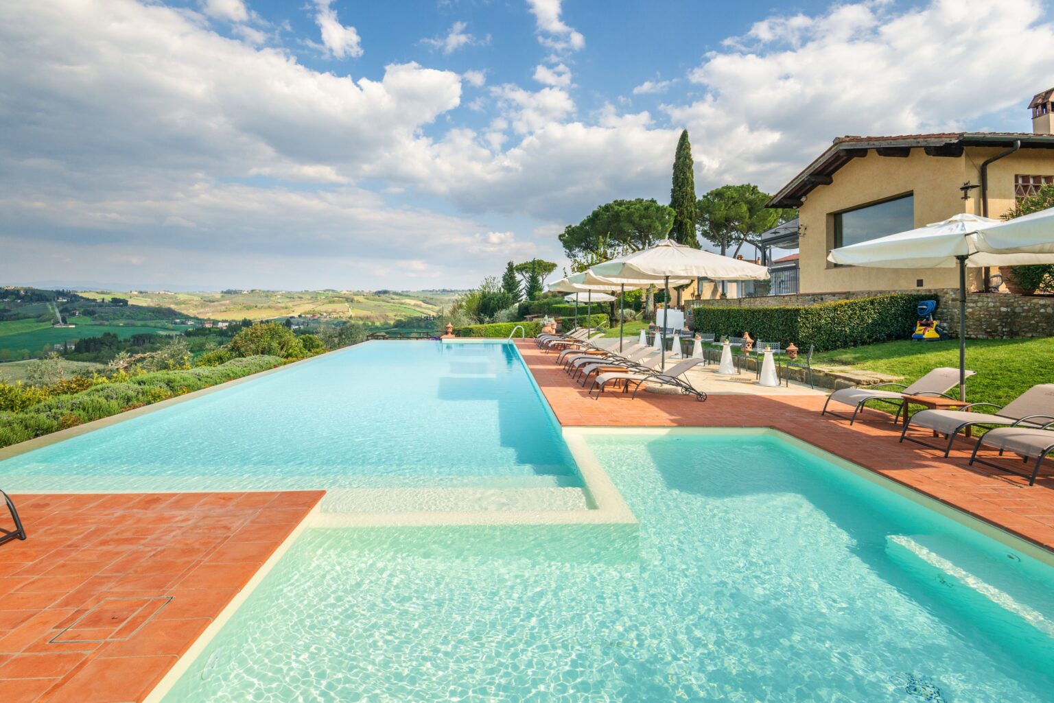 Relaxing poolside at Borgo Divino